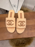 chanel Women's Mules Beige For Women 1.5in/4cm