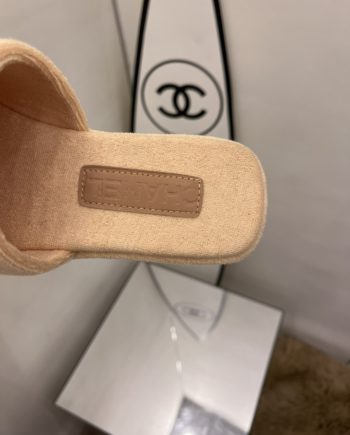 chanel Women's Mules Beige For Women 1.5in/4cm