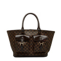 Louis Vuitton Manosque GM Tortured Bag N51120 Eve Brown PVC Leather  Louis Vuitton