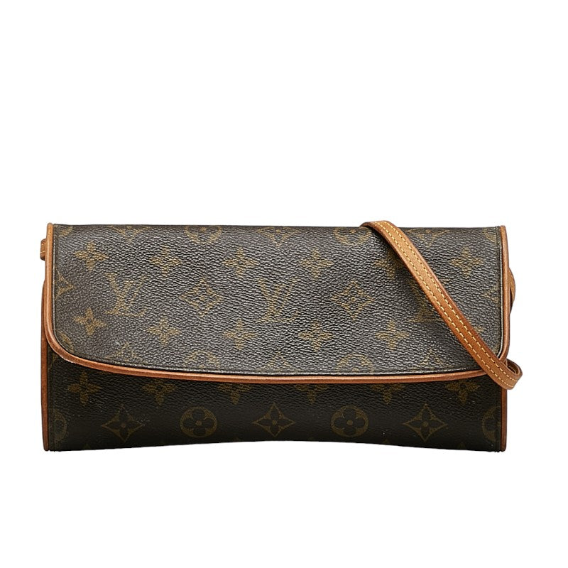 Louis Vuitton Monogram  Twin GM Sliding Shoulder Bag M51852 Brown PVC Leather  Louis Vuitton