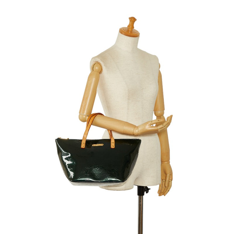 Louis Vuitton Monogram Verney Belvue PM Handbag M93671 Blue New Green Patent Leather  Louis Vuitton