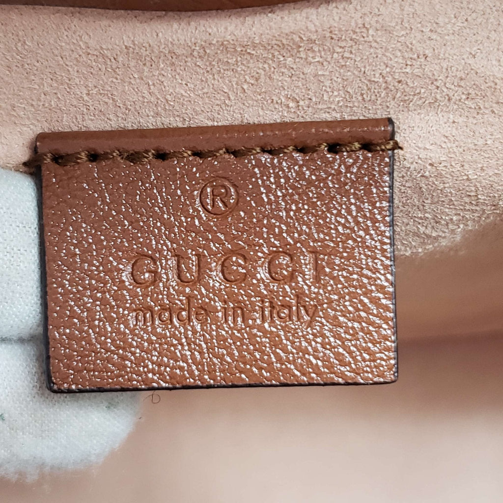 Brand New Gucci GG Mini Top Handle Brown Shoulder Bag