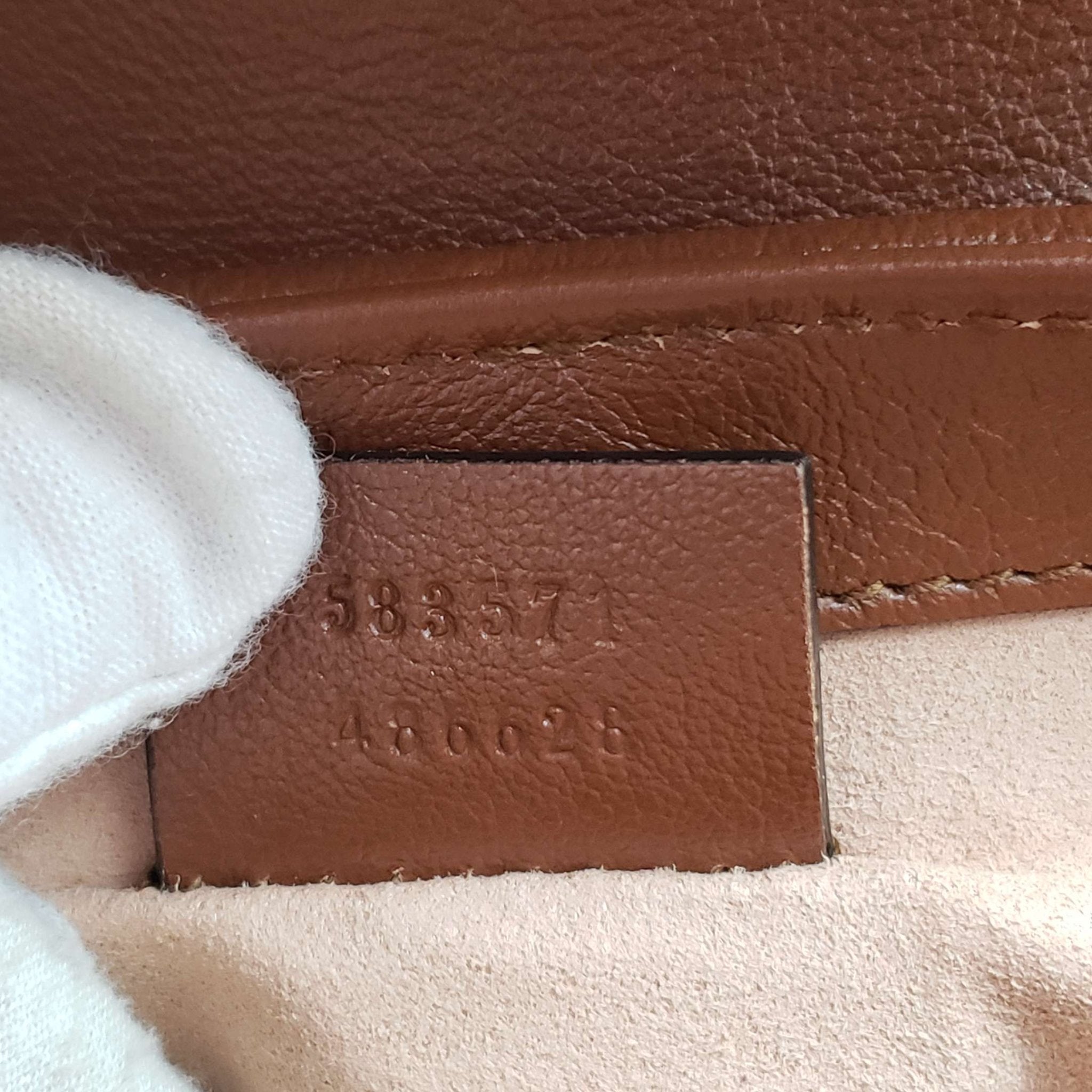 Brand New Gucci GG Mini Top Handle Brown Shoulder Bag