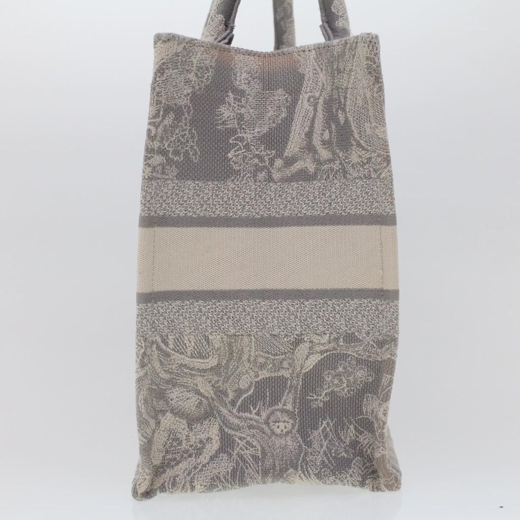 CHRISTIAN DIOR Book Tote Bag Canvas Gray M1286ZTDT_M932 Auth bs6141