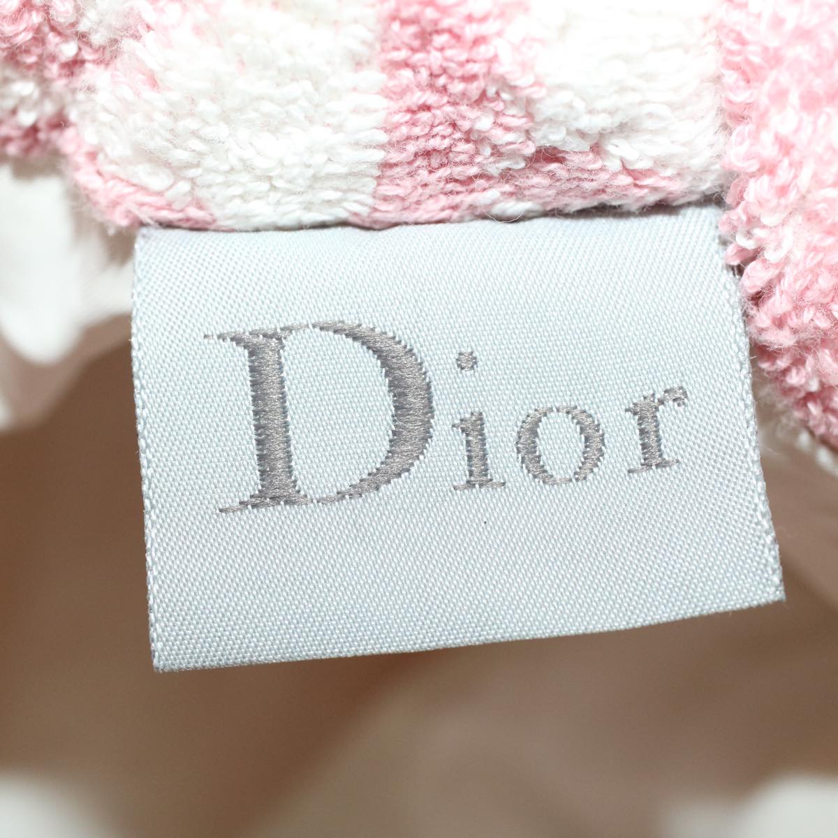 CHRISTIAN DIOR Trotter Canvas Shoulder Bag Pile Pink Auth bs6850