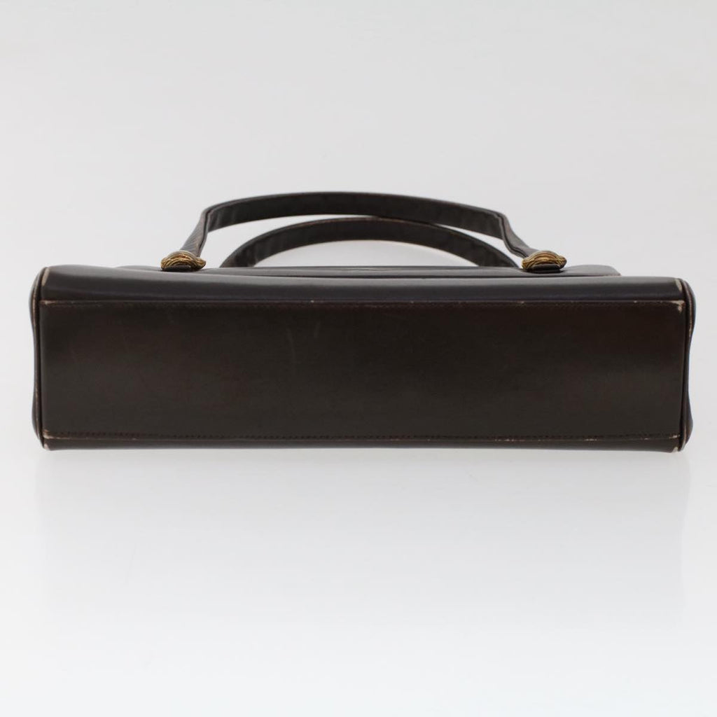 CHRISTIAN DIOR Shoulder Clutch Bag Leather 2Set Khaki Brown Auth bs6885