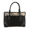 Burberry Check Black Nylon Shoulder Bag