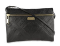 Burberry Medium Balmoral Black Calfskin Leather Clutch