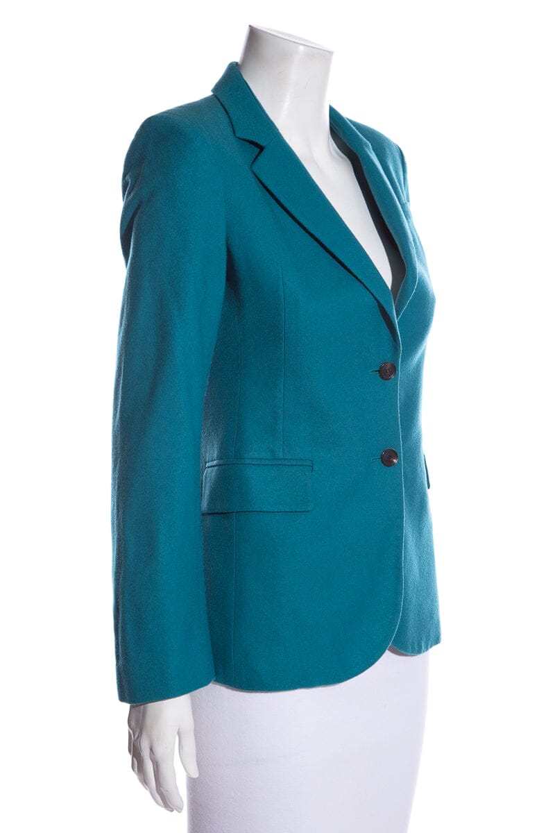Gucci Teal Wool Blazer SZ 42