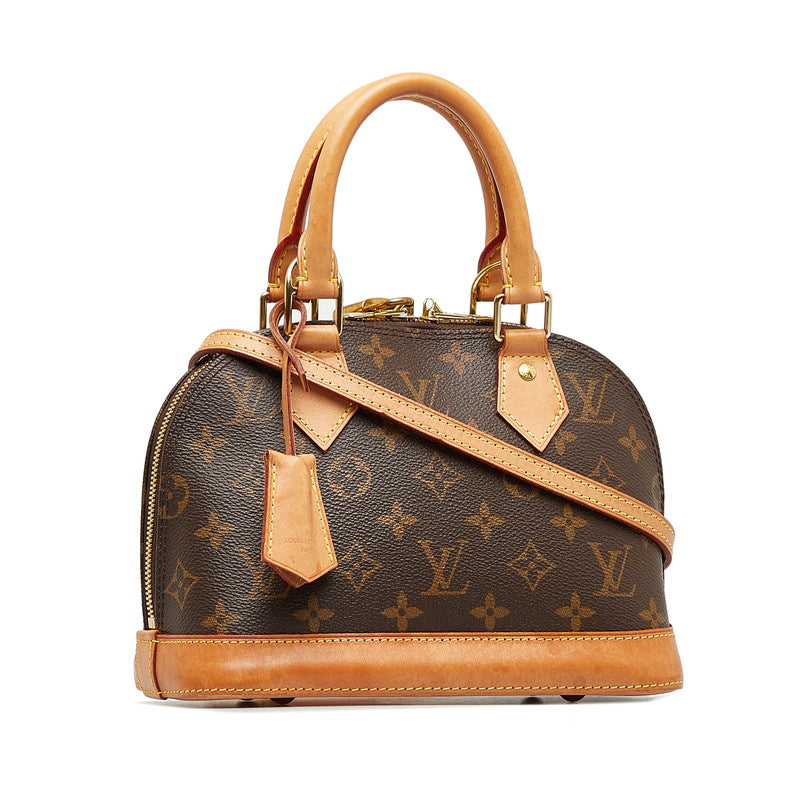 Louis Vuitton Monogram BB Handbag 2WAY M53152 Brown PVC Leather  Louis Vuitton