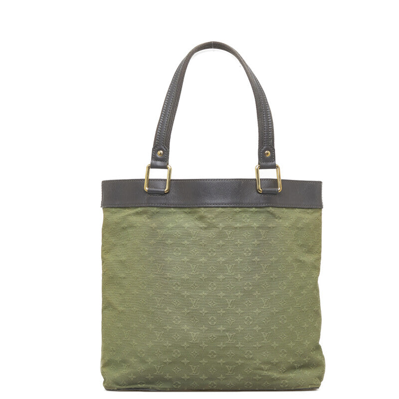 Louis Vuitton Monogram Mini Lucy GM  Bag Shoulder Bag M92681 Green Dark Brown Canvas Leather Ladies Louis Vuitton