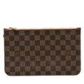 Louis Vuitton Neverfull Pouch Clutch in Damier Brown N41603