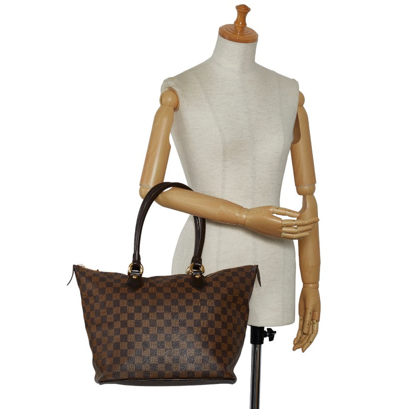 Louis Vuitton Damière Salée MM Handbag N51188 Brown PVC Leather  Louis Vuitton