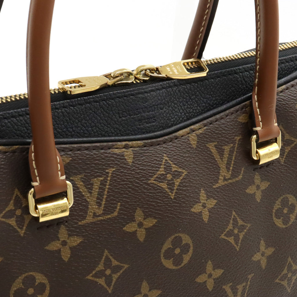 LOUIS VUITTON Louis Vuitton Monogram Palas Handbag 2WAY Semi-sholder Shoulder Shoulder Noir Black M41064