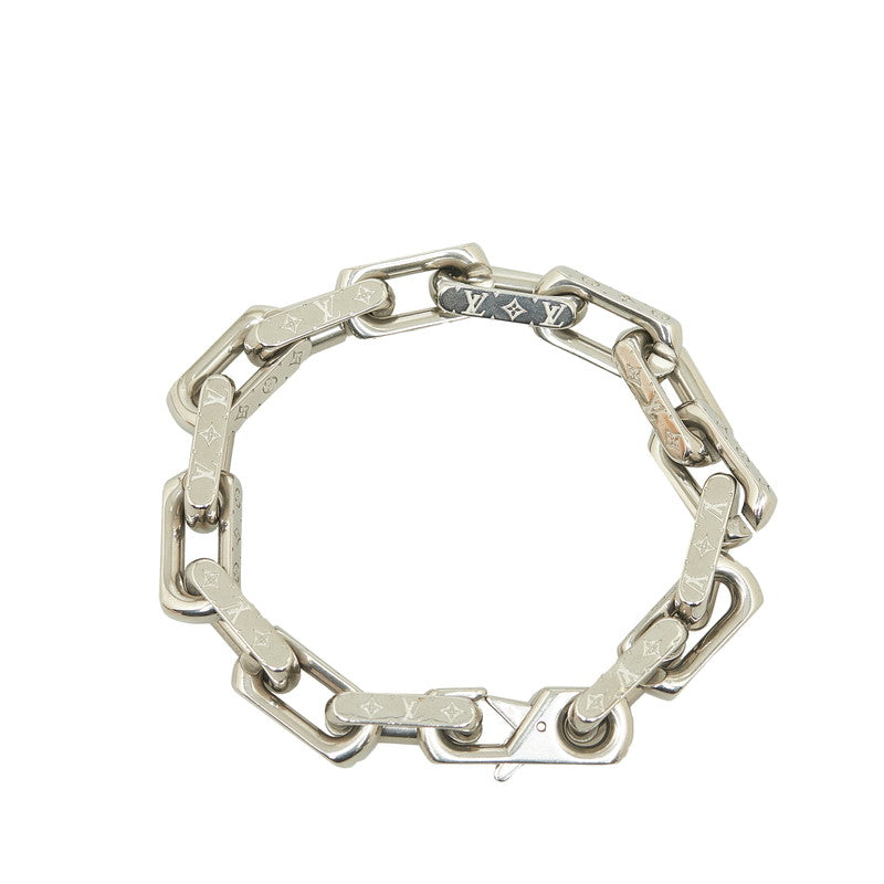 Louis Vuitton Monogram Chain Bracelet M00309 Silver Metal  Louis Vuitton