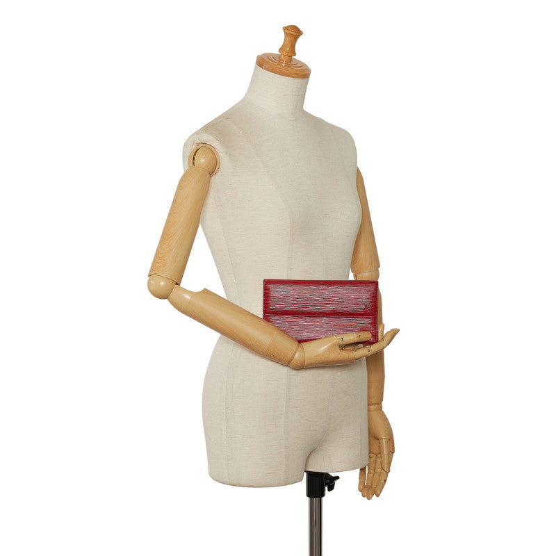 Louis Vuitton Epic Port-Trezor International Long Wallet M63387 Castilian Red Leather  Louis Vuitton