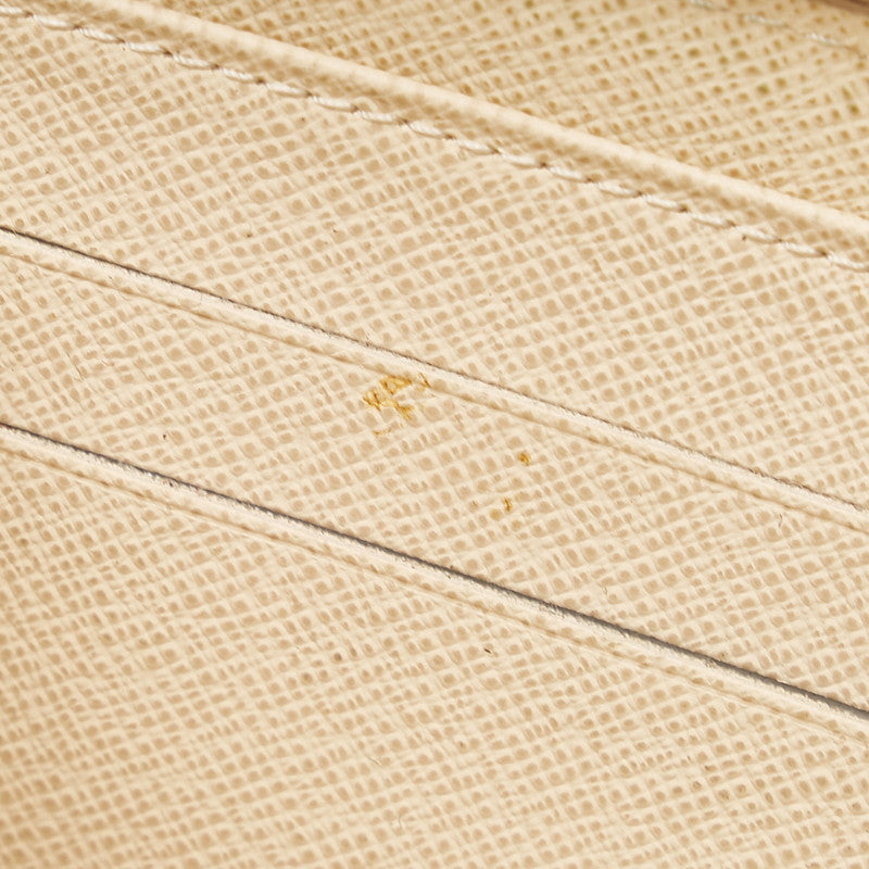 Louis Vuitton Long Zip Wallet in Damier Azur N63503 White