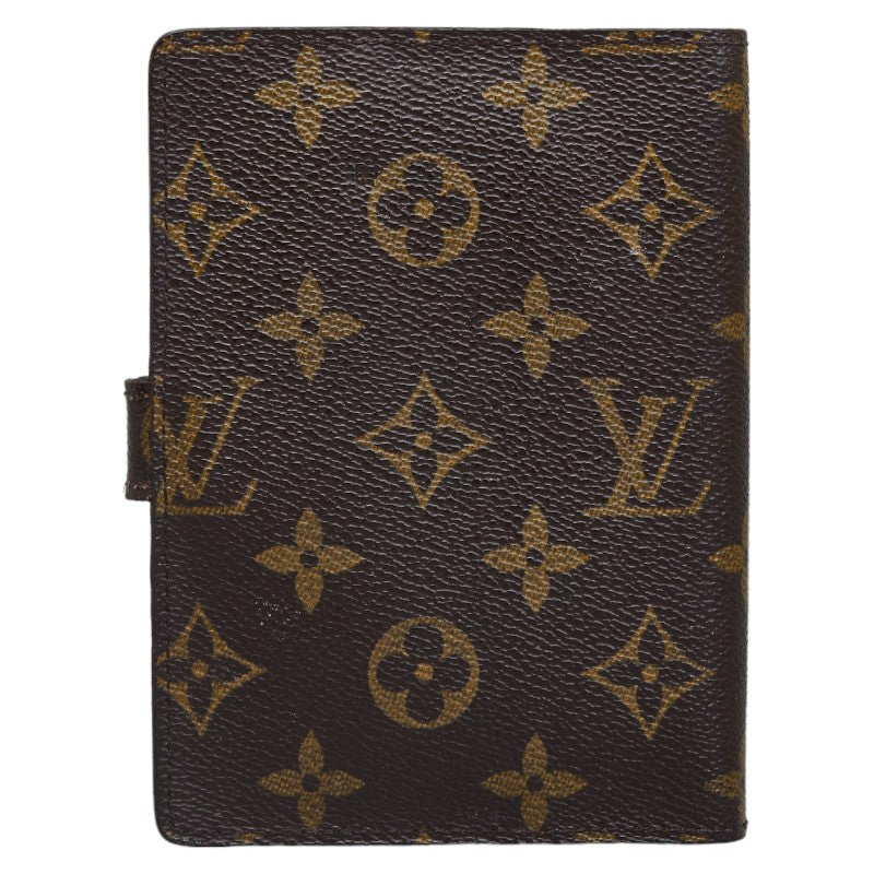 LOUIS VUITTON Louis Vuitton Monogram R20005 Handbook Cover PVC/Leather Brown