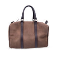 CHRISTIAN DIOR Vintage Brown Embossed Logo Monogram Boston Bag