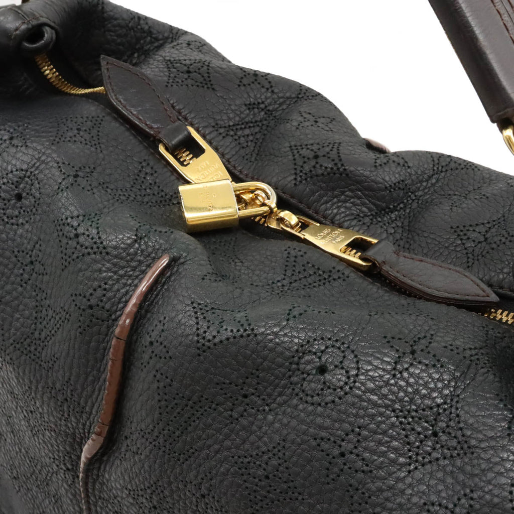LOUIS VUITTON Louis Vuitton Machina Selene PM Handbag 2WAY Black Black Black Gold  M94035