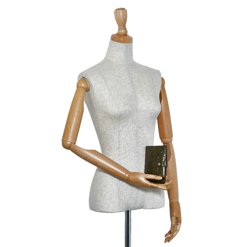 Louis Vuitton Monogram Verne Agenda PM Handbook Cover R21063 Verne Bronze Karki Patent Leather Ladies Louis Vuitton