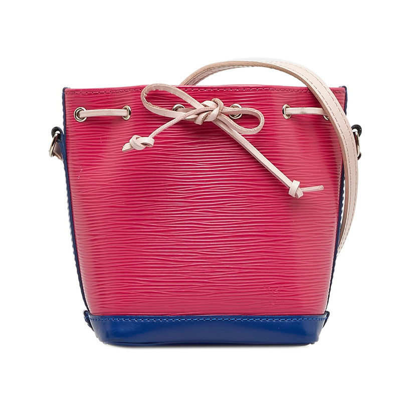Louis Vuitton Epic Nano Noe Slipper Shoulder Bag M42502 Hot Pink Blue Leather  Louis Vuitton