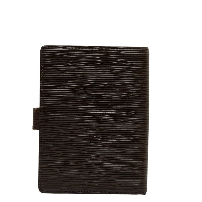Louis Vuitton Epic Agenda PM Handbook Cover Book Cover R2005D Mokka Brown Leather Ladies Louis Vuitton