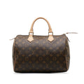 Louis Vuitton Monogram Speed 30 Handbag Mini Boston Bag M41108 Brown PVC Leather Lady Louis Vuitton