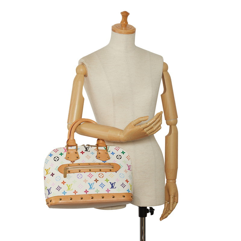 Louis Vuitton Multicolor Alma Handbag M92647 Bronze White PVC Leather  Louis Vuitton