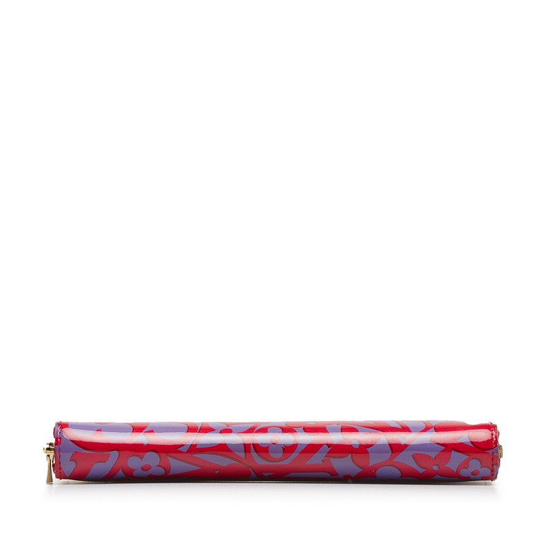 Louis Vuitton Sweet Monograms Verney Zippy Wallet Roundfashner Long Wallet M90123 Rose Andy Red Patent Leather  Louis Vuitton