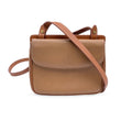 Gucci Vintage Beige Leather 2 Compartments Shoulder Bag