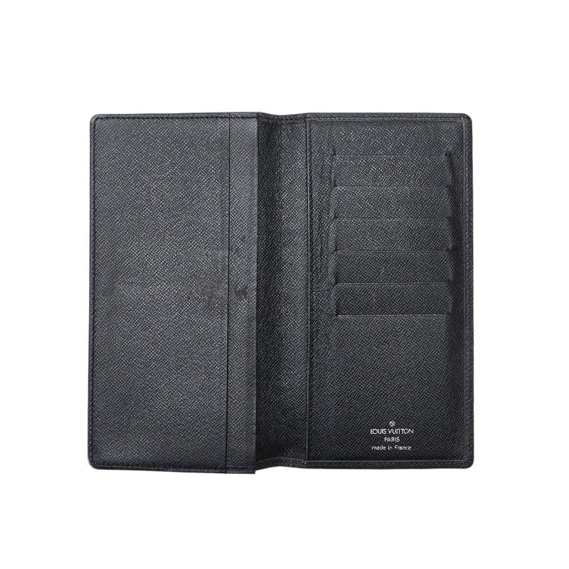 Louis Vuitton Tiger Portcourt Credy Long Wallet M31002 Old Black Leather Men LOUIS VUITTON