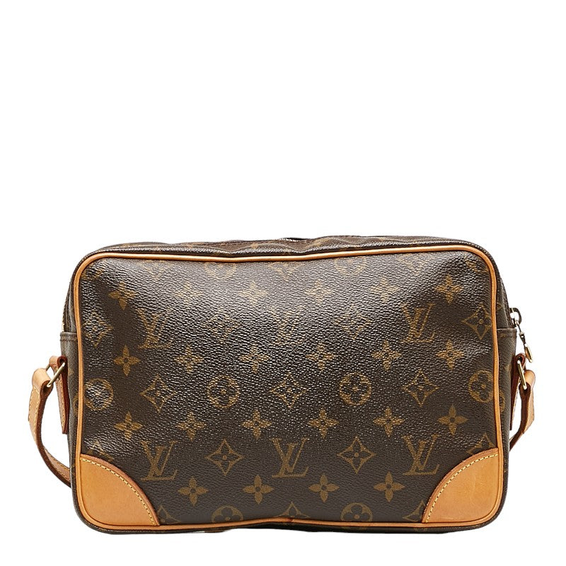Louis Vuitton Monogram Trocadero 27 Slipper Shoulder Bag M51274 Brown PVC Leather  Louis Vuitton