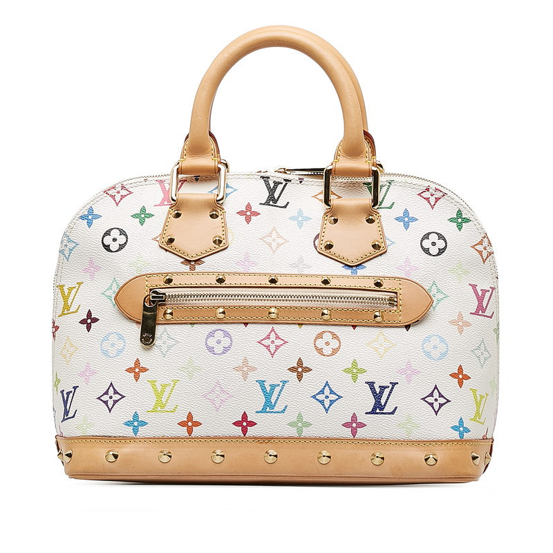 Louis Vuitton Multicolor Alma Handbag M92647 Bronze White PVC Leather  Louis Vuitton
