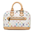 Louis Vuitton Multicolor Alma Handbag M92647 Bronze White PVC Leather  Louis Vuitton