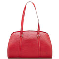 Louis Vuitton Louis Vuitton M42867 Boston Bag Leather Castilian Red