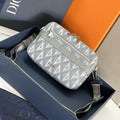 Dior Safari Bag with Strap Dior Gray CD Diamond Canvas