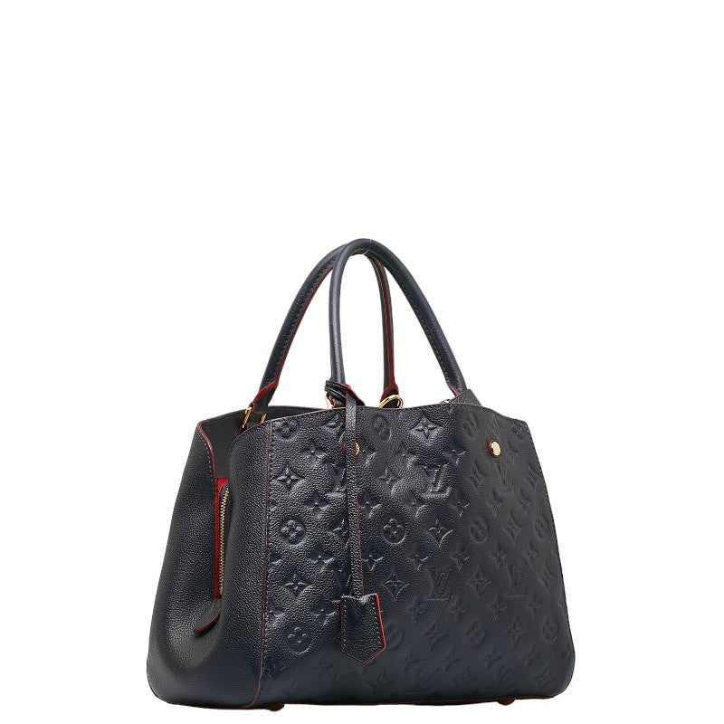 Louis Vuitton Monogram Amplant Montaigne MM Handbag Shoulder Bag 2WAY M42746 Marine Rouge Naïve Leather  Louis Vuitton