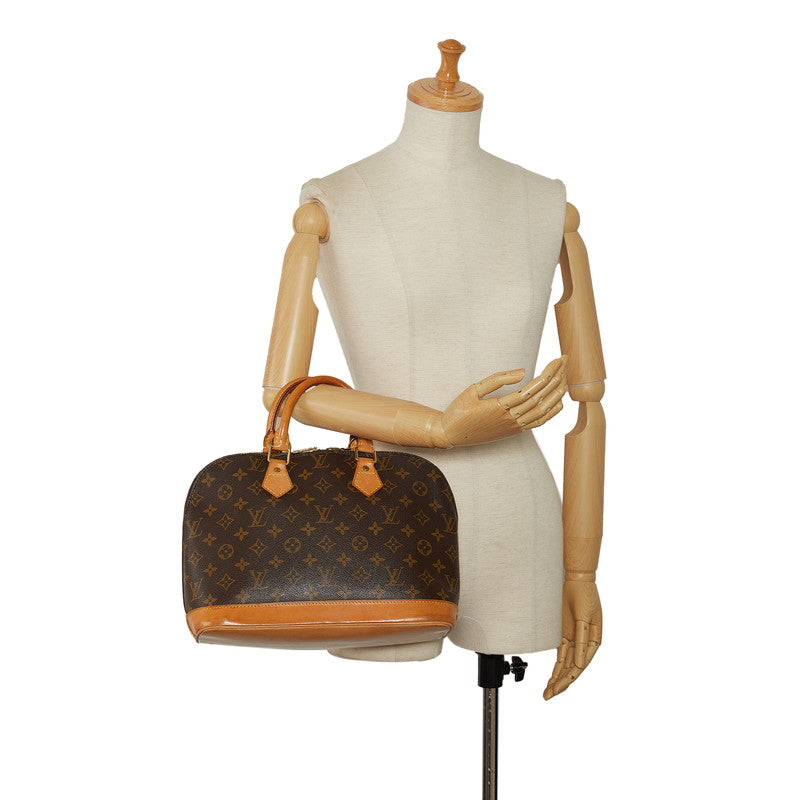 Louis Vuitton Monogram Alma Handbag M53151 Brown PVC Leather  Louis Vuitton