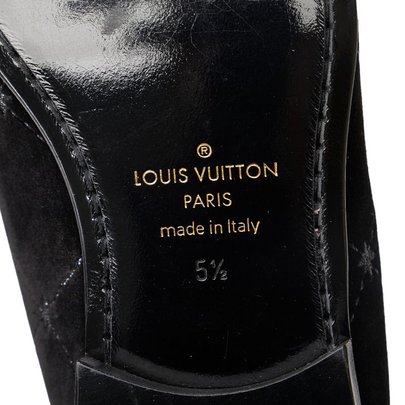 Louis Vuitton Mens Loafers in Velvet Black BM 0149