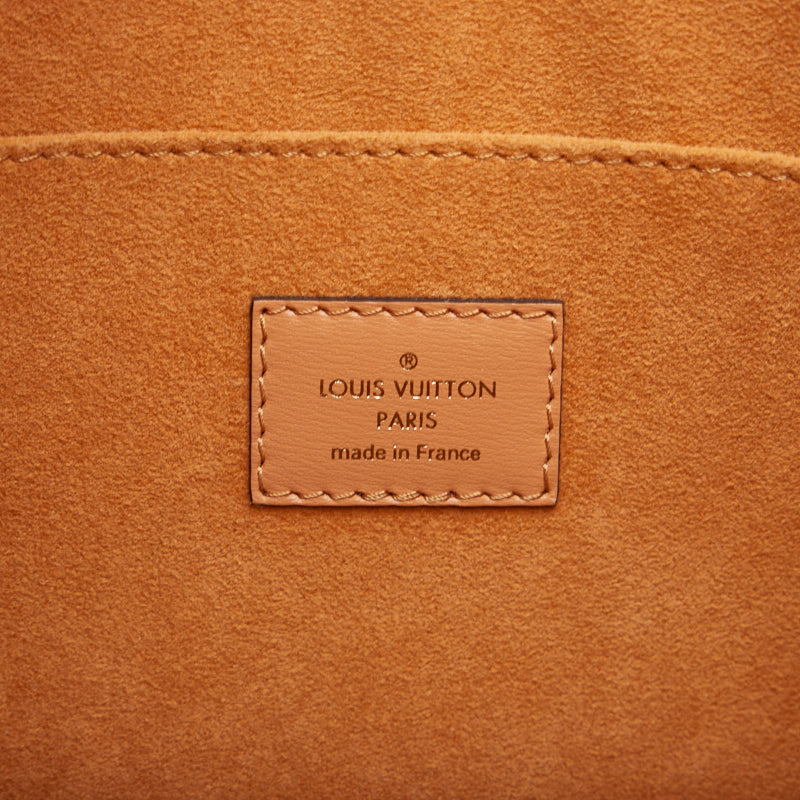 Louis Vuitton Louis Vuitton SINCE1854 M59614 Toddler Bag Leather/Jagard Eckle White Brown Ladies Toddler