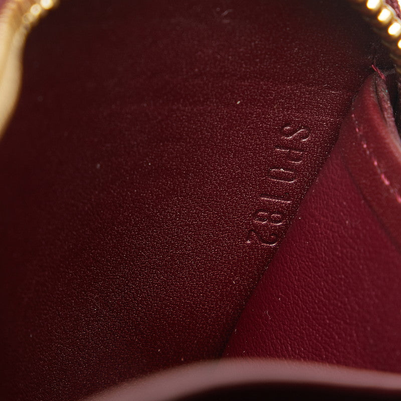 Louis Vuitton Monogram Verney Zippie Wallet Long Wallet M93575 Violet Wine Red Patent Leather  Louis Vuitton