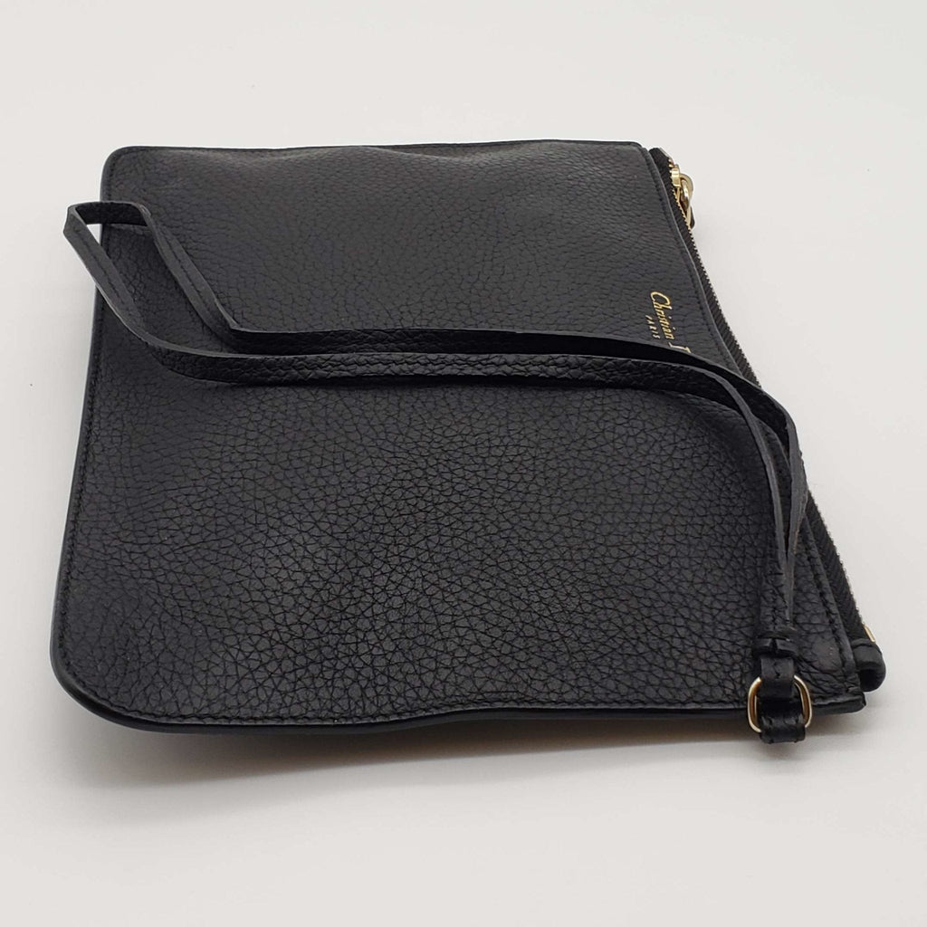 Christian Dior Leather Black Wristlet