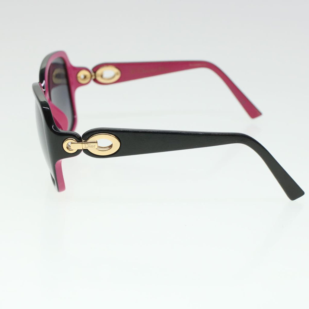 CHRISTIAN DIOR Sunglasses Black Pink Auth cl607
