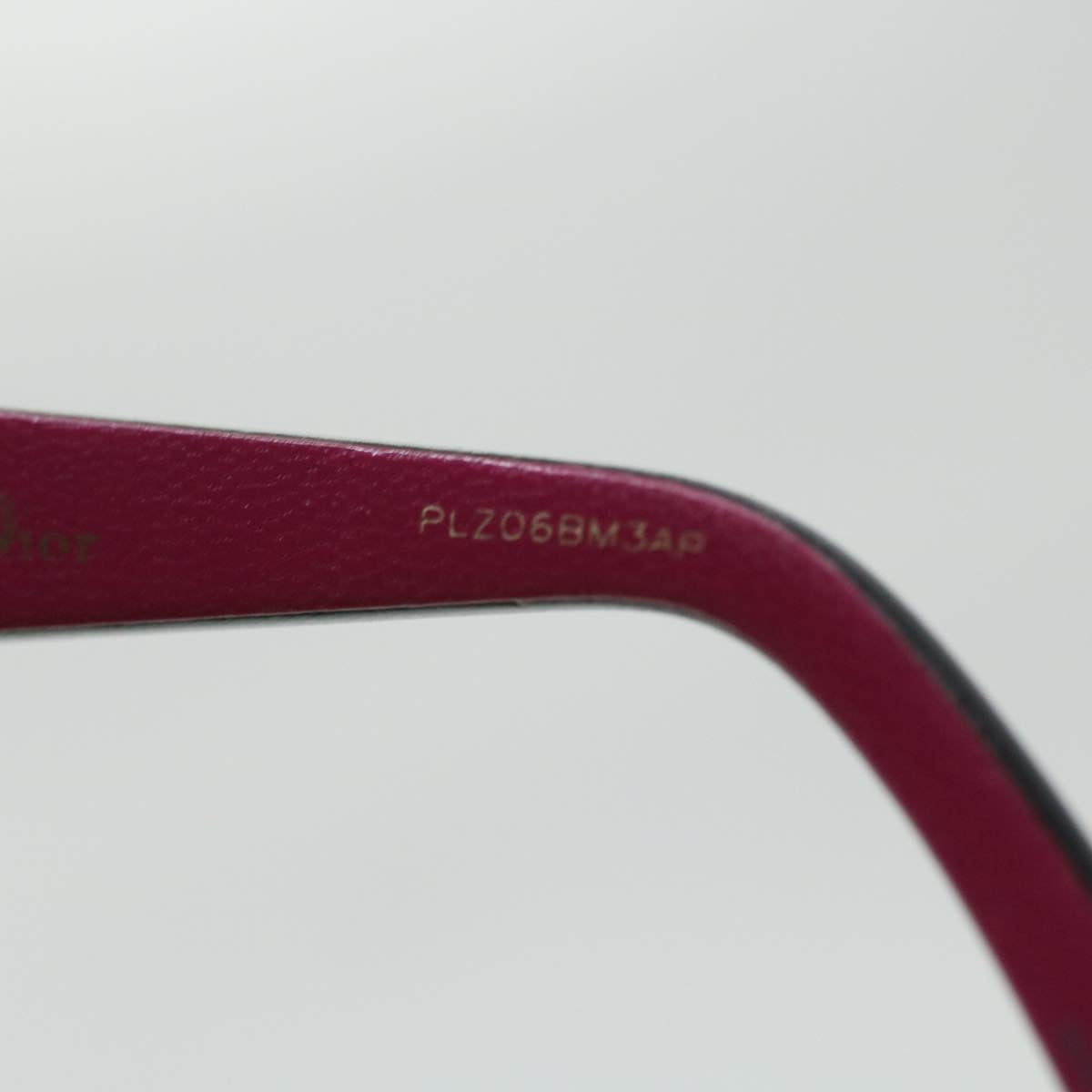 CHRISTIAN DIOR Sunglasses Black Pink Auth cl607