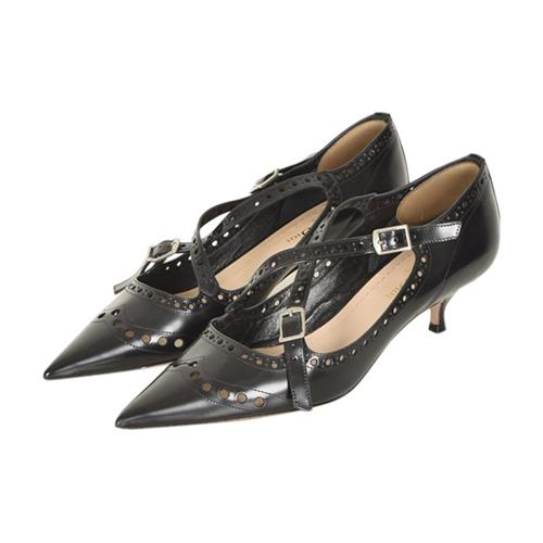 Christian Dior Kitten Heel Leather Pumps