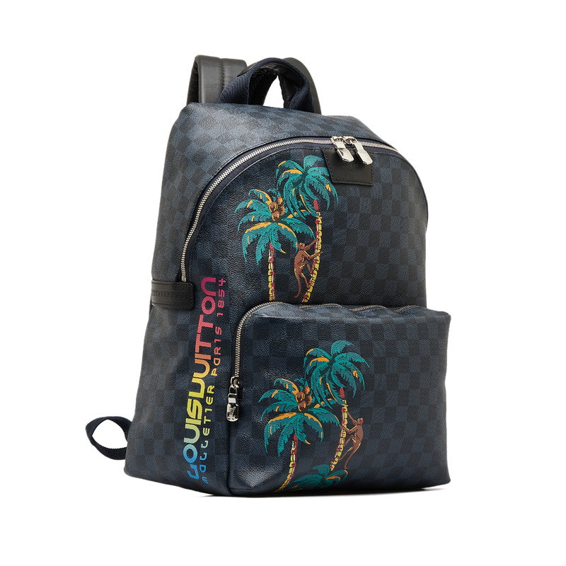Louis Vuitton Cobalt Apollo Backpack N50003 Blue Multicolor PVC Leather Men LOUIS VUITTON