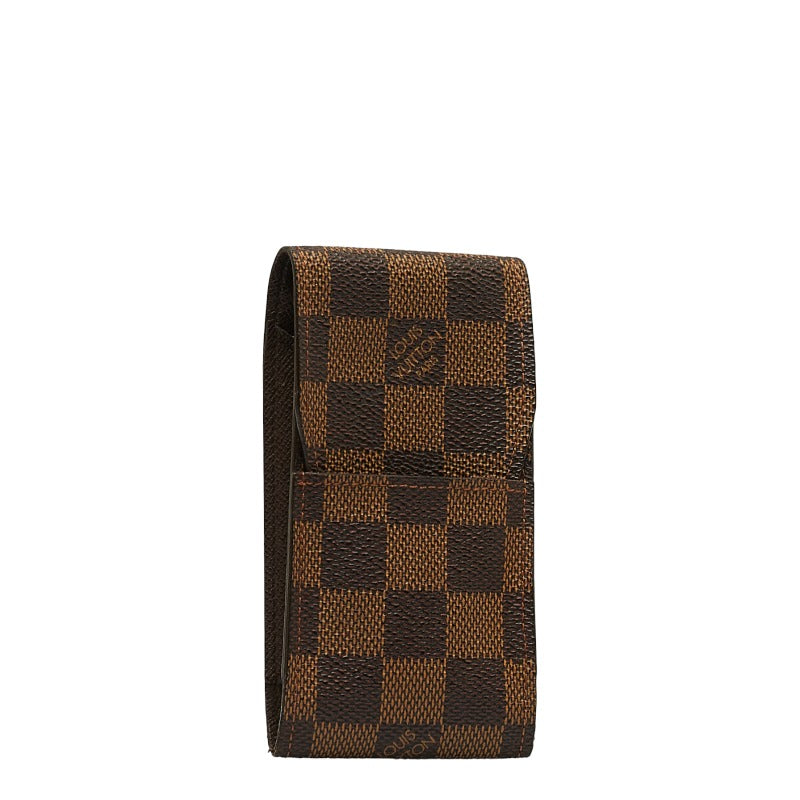Louis Vuitton Louis Vuitton Damière N63024 Cigarette Case PVC/Leather Brown