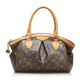 Louis Vuitton Monograms M40143 Handbag PVC/Leather Brown