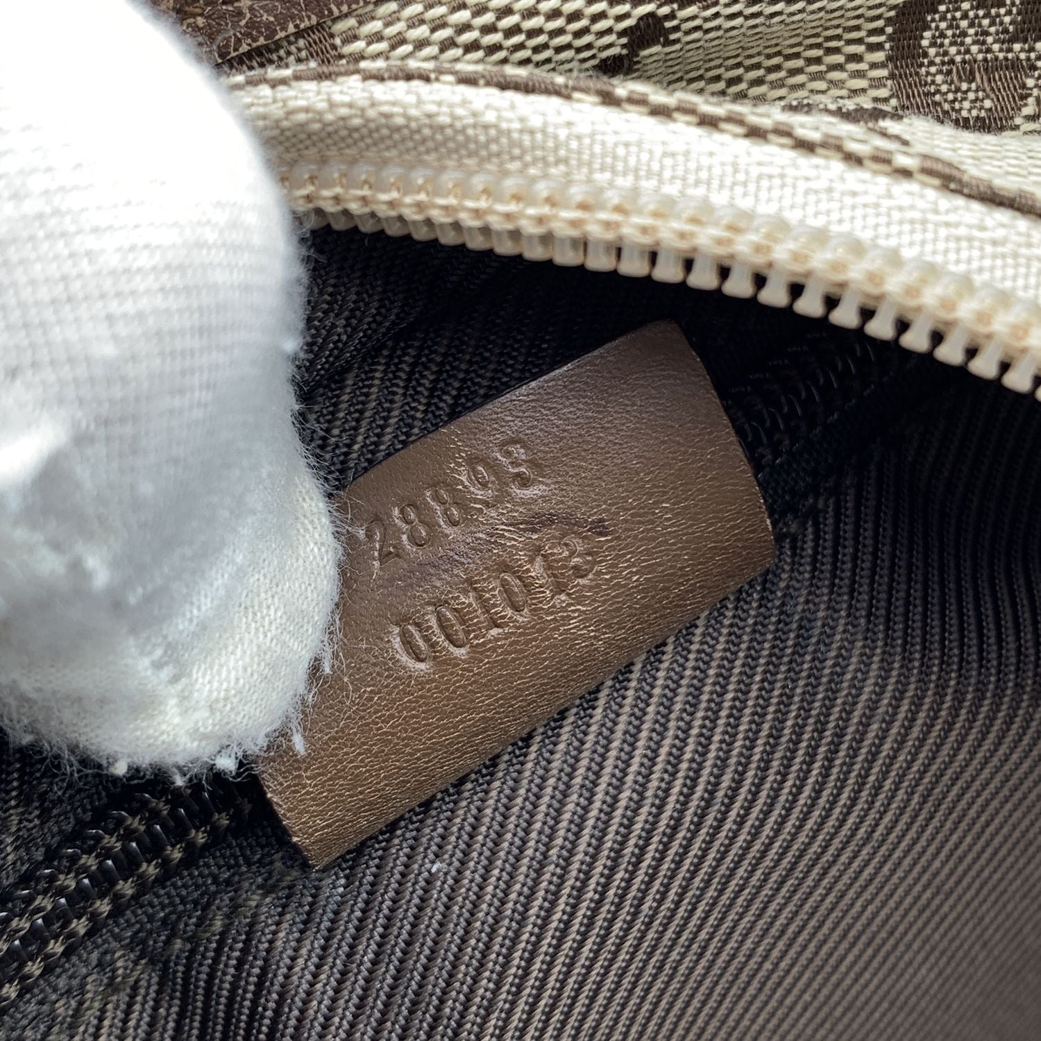 Gucci Vintage Brown Monogram Canvas Front Pocket Tote Bag